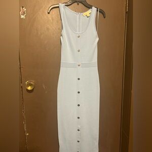Michael Kors Light Blue Midi Dress